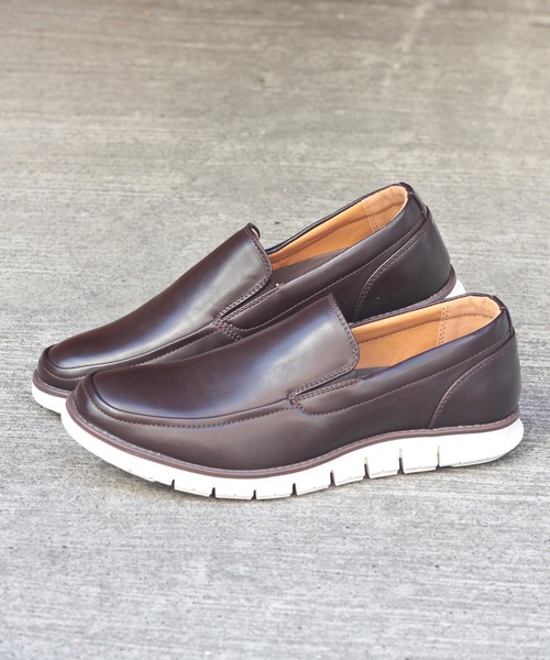 Dedes(デデス)の「Dedes/ スニーカーソールスリッポンシューズ(5257)(スリッポン・メンズ・ブラック/ダークブラウン/ブラック系その他/キャメル・44/40/41/42/43)」の3枚目の写真