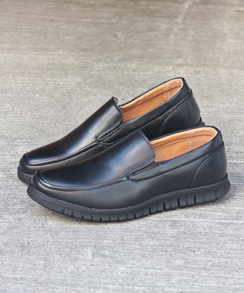 Dedes(デデス)の「Dedes/ スニーカーソールスリッポンシューズ(5257)(スリッポン・メンズ・ブラック/ダークブラウン/ブラック系その他/キャメル・44/40/41/42/43)」の1枚目の写真