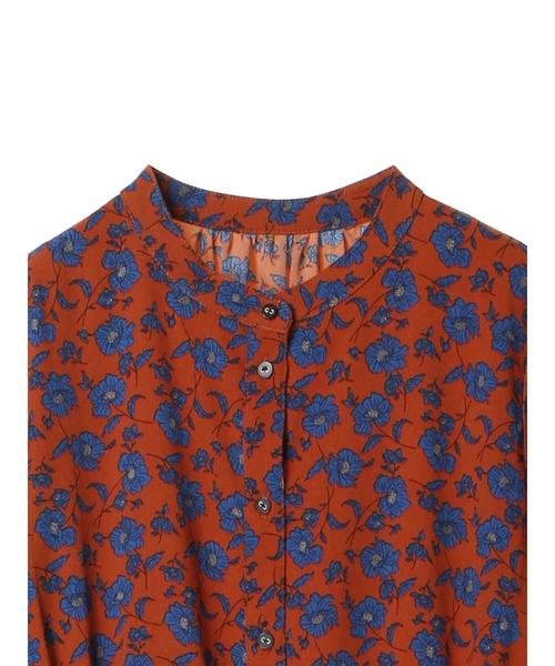 YECCA VECCA（イェッカヴェッカ）の「AS.アンティークフラワー柄ワンピース（ワンピース・レディース・グリーン/テラコッタ・M）」の7枚目の写真