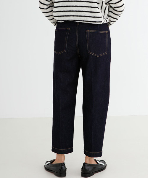 Munich（ミューニック）の「ストレッチデニムピンタックパンツ（デニムパンツ・レディース・ネイビー/ブルー・S/M/XS）」の8枚目の写真