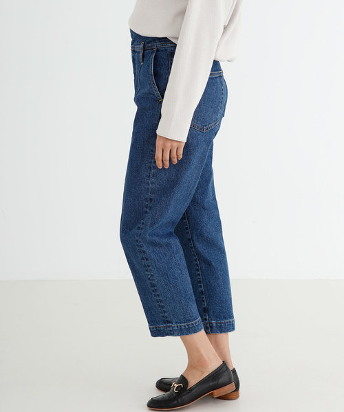 Munich（ミューニック）の「ストレッチデニムピンタックパンツ（デニムパンツ・レディース・ネイビー/ブルー・S/M/XS）」の12枚目の写真