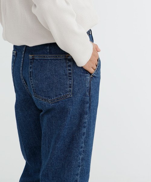 Munich（ミューニック）の「ストレッチデニムピンタックパンツ（デニムパンツ・レディース・ネイビー/ブルー・S/M/XS）」の9枚目の写真