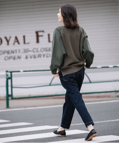 Munich（ミューニック）の「ストレッチデニムピンタックパンツ（デニムパンツ・レディース・ネイビー/ブルー・S/M/XS）」の20枚目の写真