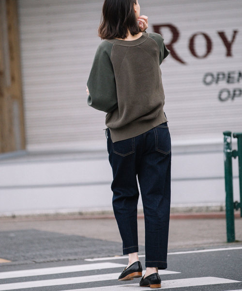 Munich（ミューニック）の「ストレッチデニムピンタックパンツ（デニムパンツ・レディース・ネイビー/ブルー・S/M/XS）」の18枚目の写真