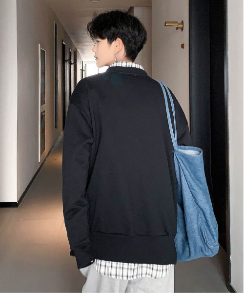 neos（ネオス）の「【neos -addictive design-】ビッグシルエット ドロップショルダー スウェット（スウェット・メンズ・ホワイト/ブラック/ネイビー/グレー・MEDIUM/LARGE）」の13枚目の写真