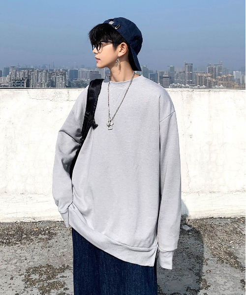 neos（ネオス）の「【neos -addictive design-】ビッグシルエット ドロップショルダー スウェット（スウェット・メンズ・ホワイト/ブラック/ネイビー/グレー・MEDIUM/LARGE）」の12枚目の写真