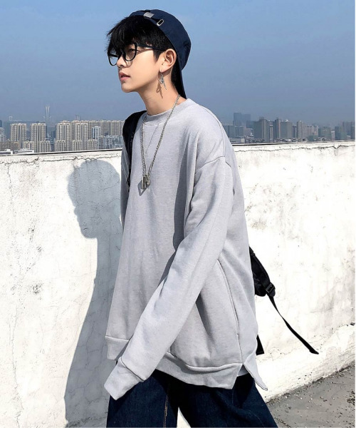 neos（ネオス）の「【neos -addictive design-】ビッグシルエット ドロップショルダー スウェット（スウェット・メンズ・ホワイト/ブラック/ネイビー/グレー・MEDIUM/LARGE）」の10枚目の写真