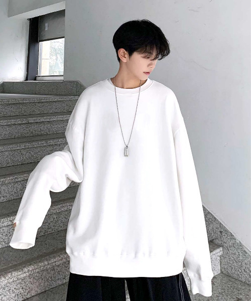 neos（ネオス）の「【neos -addictive design-】ビッグシルエット ドロップショルダー スウェット（スウェット・メンズ・ホワイト/ブラック/ネイビー/グレー・MEDIUM/LARGE）」の17枚目の写真