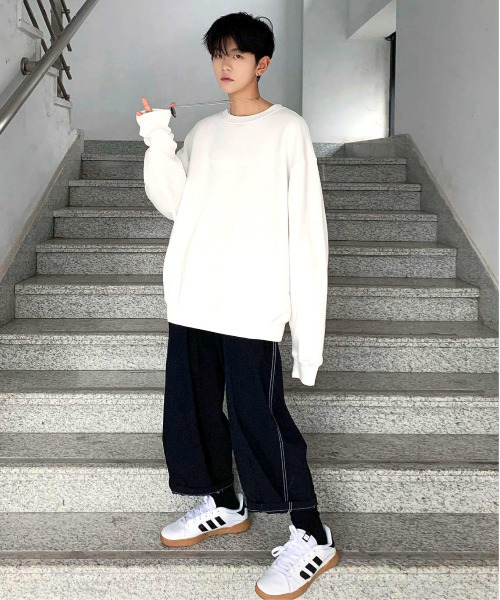 neos（ネオス）の「【neos -addictive design-】ビッグシルエット ドロップショルダー スウェット（スウェット・メンズ・ホワイト/ブラック/ネイビー/グレー・MEDIUM/LARGE）」の18枚目の写真