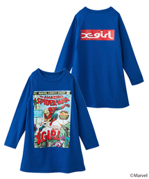 X-girl Stages | B/B TEE DRESS SPIDER-MAN (4T～7T)(ワンピース)