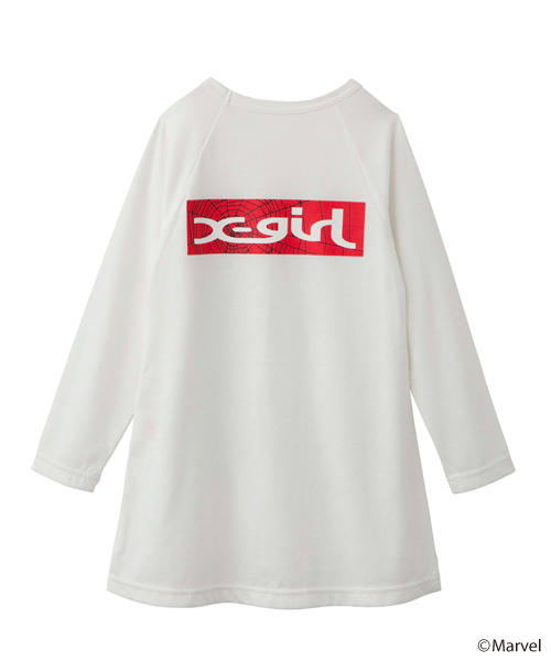X-girl Stages（エックスガールステージス）の「B/B TEE DRESS SPIDER-MAN (4T～7T)（ワンピース・キッズ・ホワイト/ブラック/ブルー・4T/5T/6T/7T）」の5枚目の写真