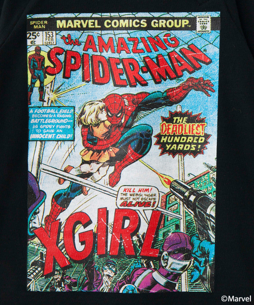 X-girl Stages（エックスガールステージス）の「B/B TEE DRESS SPIDER-MAN (4T～7T)（ワンピース・キッズ・ホワイト/ブラック/ブルー・4T/5T/6T/7T）」の7枚目の写真