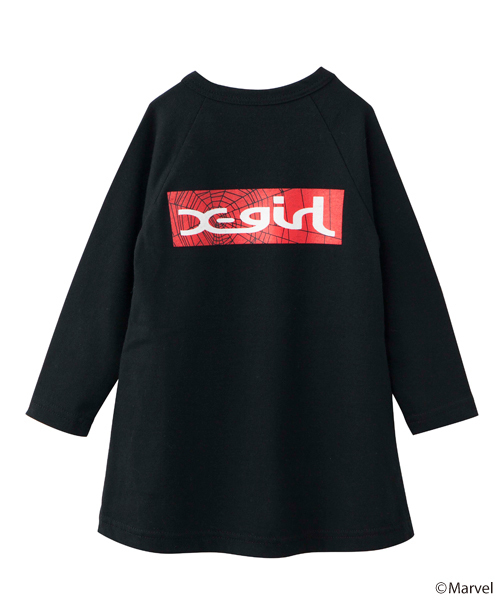 X-girl Stages（エックスガールステージス）の「B/B TEE DRESS SPIDER-MAN (4T～7T)（ワンピース・キッズ・ホワイト/ブラック/ブルー・4T/5T/6T/7T）」の8枚目の写真