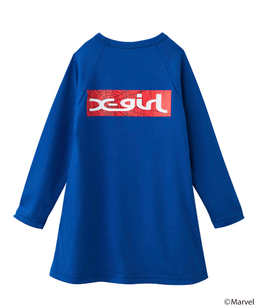 X-girl Stages（エックスガールステージス）の「B/B TEE DRESS SPIDER-MAN (4T～7T)（ワンピース・キッズ・ホワイト/ブラック/ブルー・4T/5T/6T/7T）」の10枚目の写真