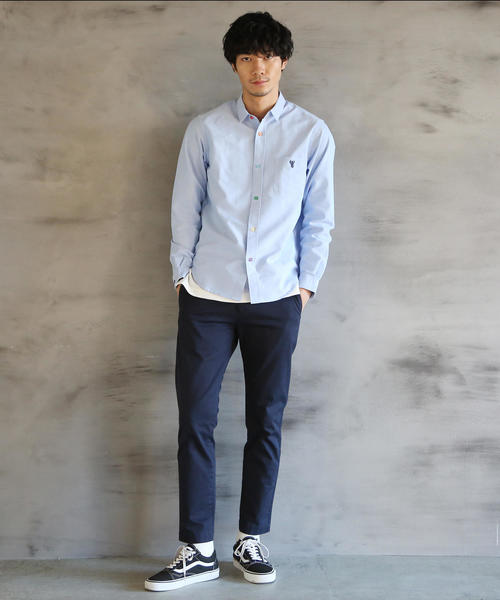 coen（コーエン）の「ウォーターリペレント＆アンチファウリングストレッチスリムテーパードチノ(一部WEB限定カラー)（チノパンツ・メンズ・ブラック/オリーブ/ベージュ/ネイビー・X-LARGE/LARGE/MEDIUM/SMALL）」の22枚目の写真