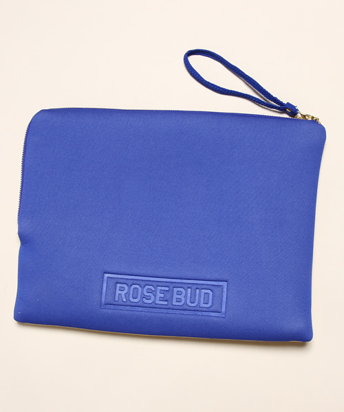 ROSE BUD（ローズバッド）の「【SPUR11月号掲載】LR-13248 KEEP YOUR NEOPRENE CLUTCH BAG（クラッチバッグ・レディース・ホワイト/マスタード・ONE SIZE）」の3枚目の写真