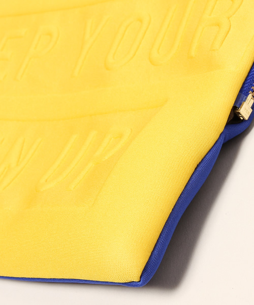 ROSE BUD（ローズバッド）の「【SPUR11月号掲載】LR-13248 KEEP YOUR NEOPRENE CLUTCH BAG（クラッチバッグ・レディース・ホワイト/マスタード・ONE SIZE）」の7枚目の写真