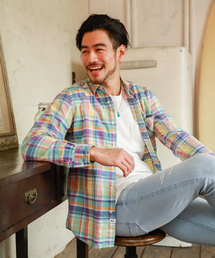 BAYFLOW | コットンヒラオリチェックシャツ/LS(シャツ/ブラウス)