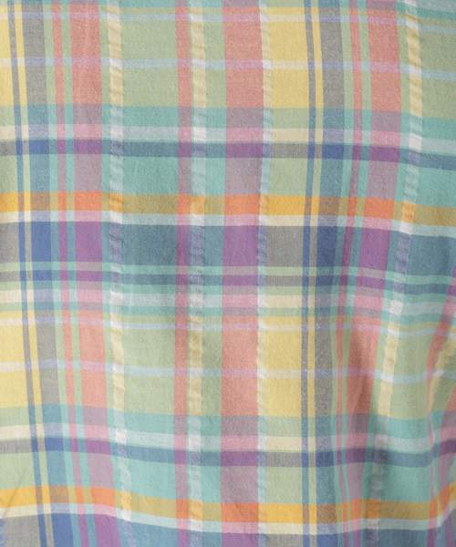 BAYFLOW（ベイフロー）の「コットンヒラオリチェックシャツ/LS（シャツ/ブラウス・メンズ・パープル/レッド/イエロー・SMALL/MEDIUM/LARGE）」の14枚目の写真