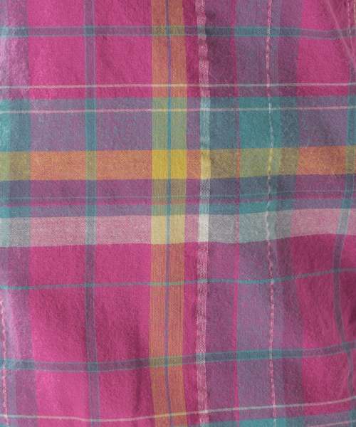 BAYFLOW（ベイフロー）の「コットンヒラオリチェックシャツ/LS（シャツ/ブラウス・メンズ・パープル/レッド/イエロー・SMALL/MEDIUM/LARGE）」の16枚目の写真