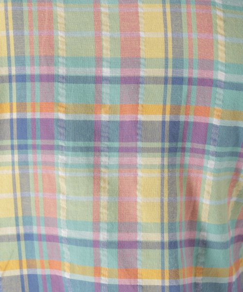 BAYFLOW（ベイフロー）の「コットンヒラオリチェックシャツ/LS（シャツ/ブラウス・メンズ・パープル/レッド/イエロー・SMALL/MEDIUM/LARGE）」の18枚目の写真