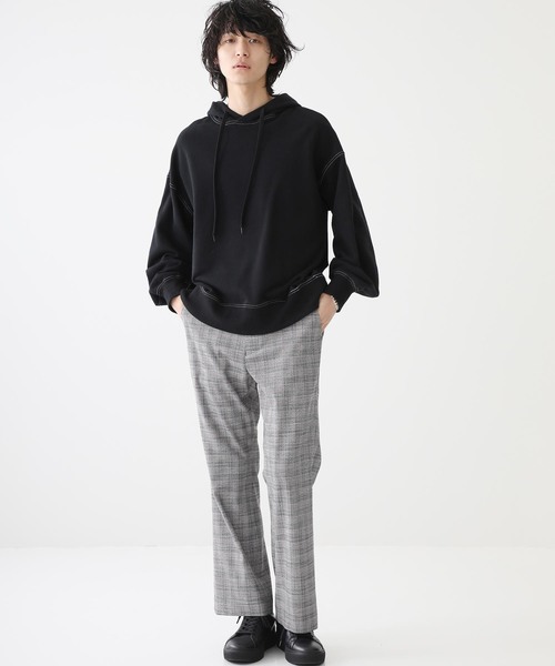 STUDIOUS（ステュディオス）の「【STUDIOUS】ボリュームスリーブステッチパーカー（パーカー・メンズ・アイボリー/ブラック・1/2/3）」の22枚目の写真