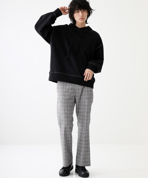 STUDIOUS（ステュディオス）の「【STUDIOUS】ボリュームスリーブステッチパーカー（パーカー・メンズ・アイボリー/ブラック・1/2/3）」の20枚目の写真