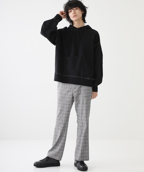 STUDIOUS（ステュディオス）の「【STUDIOUS】ボリュームスリーブステッチパーカー（パーカー・メンズ・アイボリー/ブラック・1/2/3）」の19枚目の写真