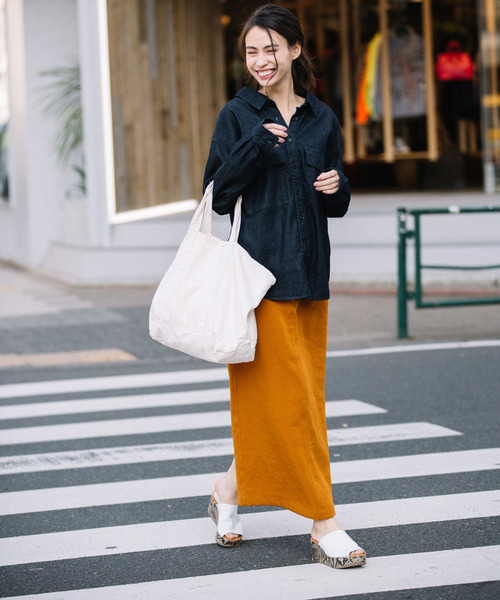 Munich（ミューニック）の「ウォッシャブルレーヨンオックスマキシタイトスカート（スカート・レディース・テラコッタ/カーキ/ブラック/ベージュ・XS/S/M）」の16枚目の写真