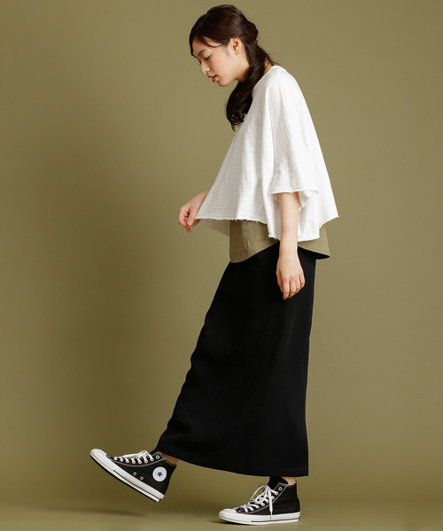 Munich（ミューニック）の「ウォッシャブルレーヨンオックスマキシタイトスカート（スカート・レディース・テラコッタ/カーキ/ブラック/ベージュ・XS/S/M）」の22枚目の写真