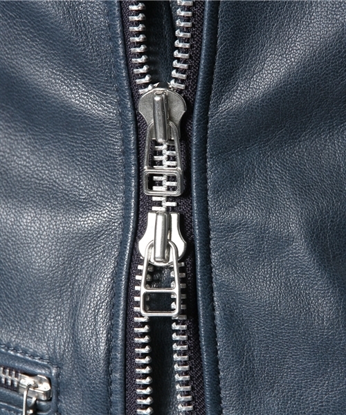 SHIPS JET BLUE（シップスジェットブルー）の「★★JB: ダブルレザー/ライダースジャケット（ライダースジャケット・メンズ・ブラック/グリーン/ネイビー・SMALL/MEDIUM/LARGE）」の11枚目の写真