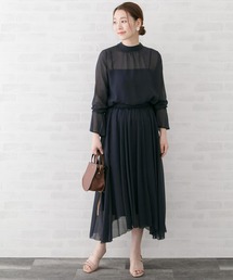 アシンメトリーギャザースカート