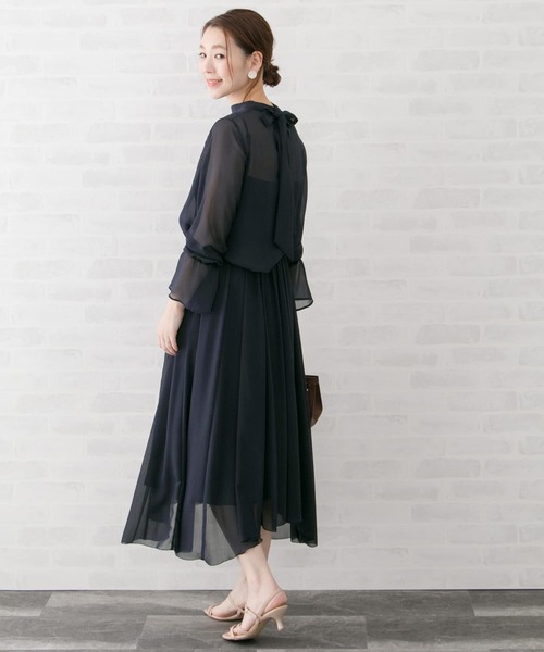 URBAN RESEARCH ROSSO WOMEN(アーバンリサーチ ロッソ)の「アシンメトリーギャザースカート(スカート・レディース・ネイビー/ミント・38/36)」の15枚目の写真