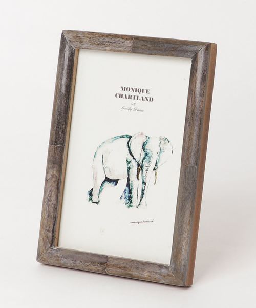 モノクロ象のフォトフレーム PHOTO FRAME CHAMELI チャメリ 【写真立て】（フォトフレーム