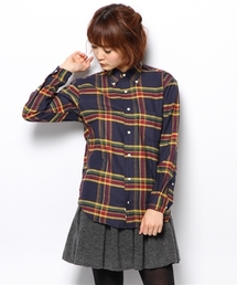 SHIPS for women | INDIVIDUALIZED SHIRT:フランネルチェック ボーダー(シャツ/ブラウス)