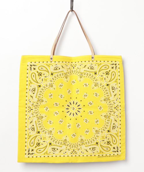 OLD BETTY'S(オールドベティーズ)の「Bandana Remake Tote Bag/バンダナ リメイク トート バッグ(トートバッグ・レディース・ホワイト/ブラック/パープル/ネイビー/ピンク/オレンジ/グリーン/ロイヤルブルー/レッド/ターコイズブルー/イエロー/グレイッシュブルー/その他・FREE)」の9枚目の写真