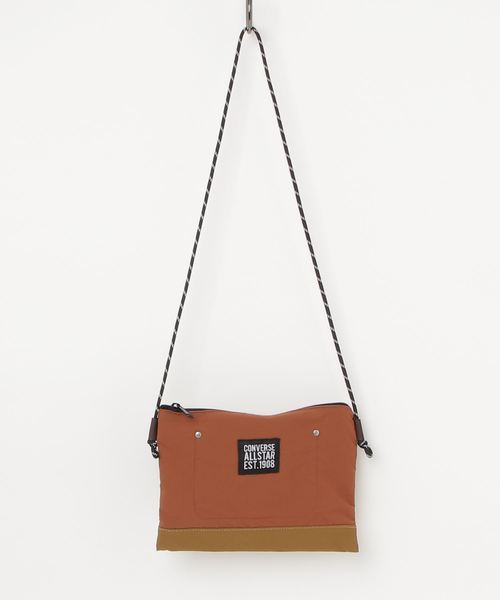 CONVERSE（コンバース）の「【CONVERSE】NYLON SAKOSSHU/サコッシュ/ショルダーバッグ/カバン/コンバース（ショルダーバッグ・レディース・ベージュ/グリーン/ブラック/オレンジ・ONE SIZE）」の4枚目の写真