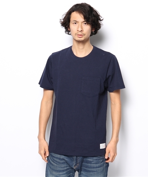BEAMS（ビームス）の「○S/DOUBLE×BEAMS / 別注 FOUR TEE（Tシャツ/カットソー・メンズ・ホワイト/ネイビー・MEDIUM/LARGE/SMALL/X-LARGE）」の2枚目の写真