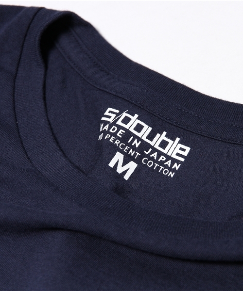 BEAMS（ビームス）の「○S/DOUBLE×BEAMS / 別注 FOUR TEE（Tシャツ/カットソー・メンズ・ホワイト/ネイビー・MEDIUM/LARGE/SMALL/X-LARGE）」の5枚目の写真