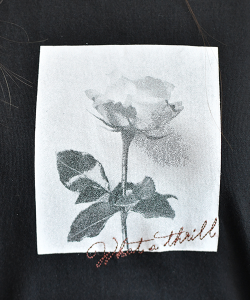 PairPair（ペアペア）の「バラフォトプリントT（Tシャツ/カットソー・レディース・ブラック/オフホワイト・FREE）」の19枚目の写真