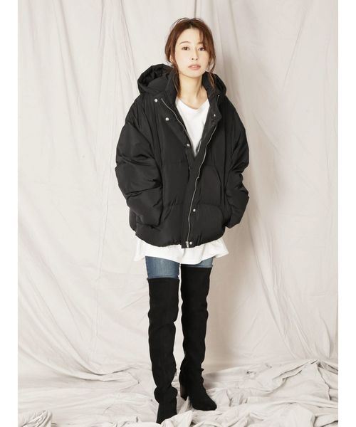 Ungrid(アングリッド)の「ニーハイフィットブーツ(ブーツ・レディース・ブラック/ブラウン・S/M/L)」の3枚目の写真