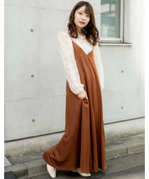 VANNIE U | VANNIE U サテンロングキャミワンピース(ワンピース)