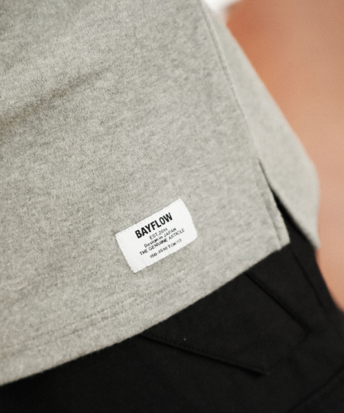 BAYFLOW(ベイフロー)の「BCスムースクルーネックL/S Tシャツ(Tシャツ/カットソー・メンズ・ホワイト/グレー/ブラック・MEDIUM/LARGE/SMALL)」の22枚目の写真