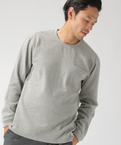 BAYFLOW(ベイフロー)の「BCスムースクルーネックL/S Tシャツ(Tシャツ/カットソー・メンズ・ホワイト/グレー/ブラック・MEDIUM/LARGE/SMALL)」の17枚目の写真