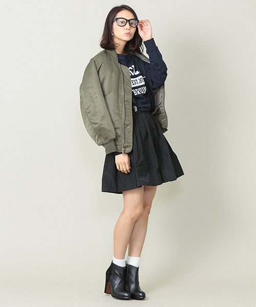 ELFORBR(エルフォーブル)の「【BAILA1月号掲載】MA-1 (ブルゾン・レディース・カーキ/ネイビー・36/38)」の13枚目の写真