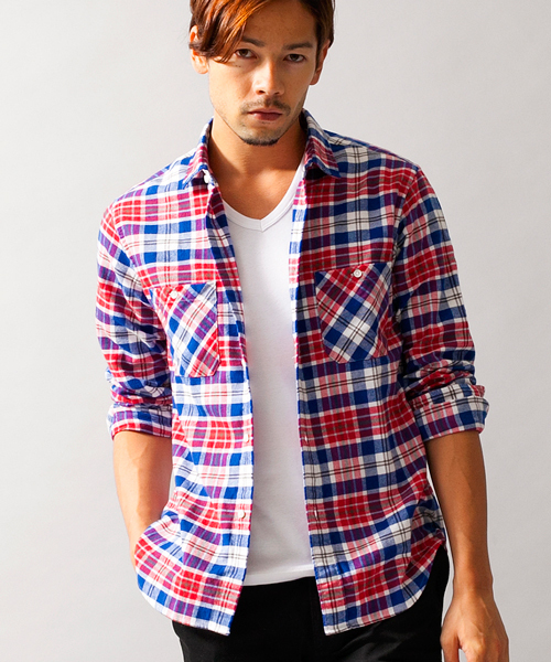 BEAUTY&YOUTH UNITED ARROWS(ビューティーアンドユースユナイテッドアローズ)の「【WEB限定】by ∴ レギュラーカラー ネルシャツ◆(シャツ/ブラウス・メンズ・レッド/マスタード/ネイビー/ブラック/オフホワイト・SMALL/LARGE/X-LARGE/MEDIUM)」の14枚目の写真