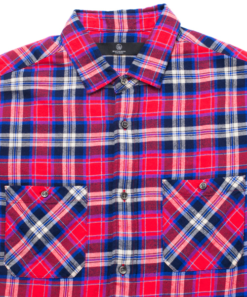 BEAUTY&YOUTH UNITED ARROWS(ビューティーアンドユースユナイテッドアローズ)の「【WEB限定】by ∴ レギュラーカラー ネルシャツ◆(シャツ/ブラウス・メンズ・レッド/マスタード/ネイビー/ブラック/オフホワイト・SMALL/LARGE/X-LARGE/MEDIUM)」の13枚目の写真