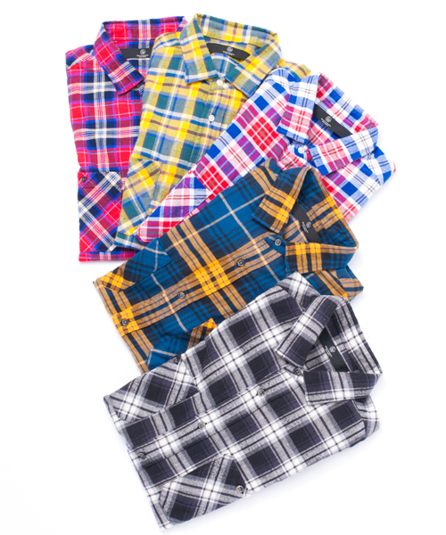 BEAUTY&YOUTH UNITED ARROWS(ビューティーアンドユースユナイテッドアローズ)の「【WEB限定】by ∴ レギュラーカラー ネルシャツ◆(シャツ/ブラウス・メンズ・レッド/マスタード/ネイビー/ブラック/オフホワイト・SMALL/LARGE/X-LARGE/MEDIUM)」の7枚目の写真