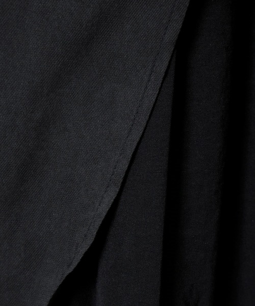 n'ee-ne（ネーネ）の「バックプリーツ　ツイルピーチ切替ブラウス（シャツ/ブラウス・レディース・ベージュ/ブラウン/ブラック/モカ/ミント・FREE）」の10枚目の写真