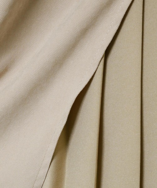 n'ee-ne（ネーネ）の「バックプリーツ　ツイルピーチ切替ブラウス（シャツ/ブラウス・レディース・ベージュ/ブラウン/ブラック/モカ/ミント・FREE）」の7枚目の写真